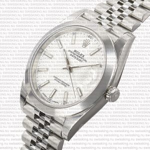 Rolex Datejust 41mm Jubillee SS White Dial Stick Markers - Image 8