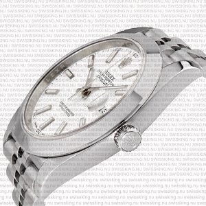 Rolex Datejust 41mm Jubillee SS White Dial Stick Markers - Image 3