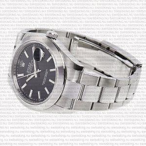 Rolex Datejust 41mm SS Black Dial Smooth Bezel Stick Markers - Image 5