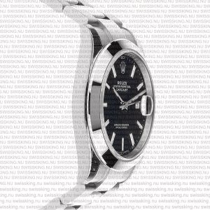 Rolex Datejust 41mm SS Black Dial Smooth Bezel Stick Markers - Image 4