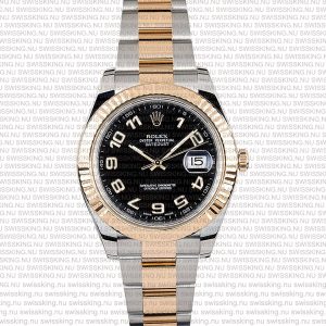 Rolex Datejust 41mm 18k 2-Tone Black Dial Arabic Markers - Image 6