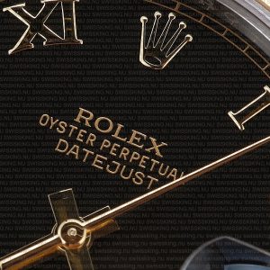 Rolex Datejust 41mm 18k 2-Tone Black Dial Roman Markers - Image 3