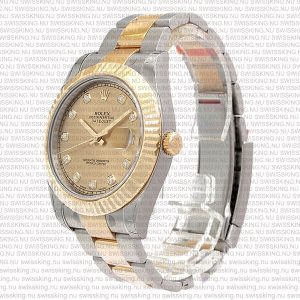 Rolex Datejust 41mm 18k 2-Tone Gold Dial Diamond Markers - Image 3