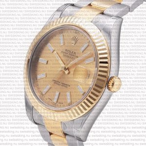 Rolex Datejust 41mm 18k 2-Tone Gold Dial Stick Markers - Image 3