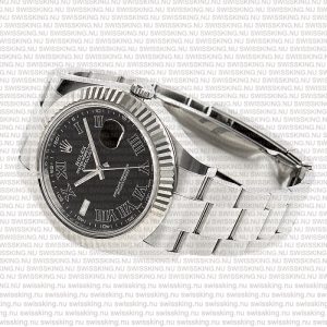 Rolex Datejust 41mm 18k White Gold Black Dial Roman Markers - Image 8