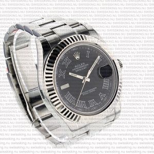Rolex Datejust 41mm 18k White Gold Black Dial Roman Markers - Image 6
