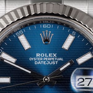 Rolex Datejust 41mm 18k White Gold Blue Dial Stick Markers - Image 3