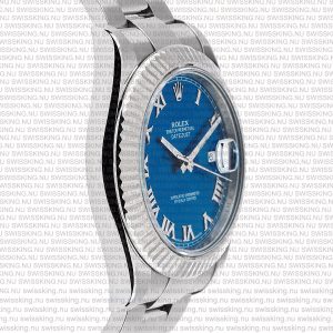 Rolex Datejust 41mm 18k White Gold Blue Dial Roman Markers - Image 5