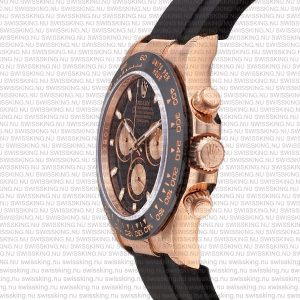 Rolex Cosmograph Daytona Rose Gold with Black Dial Rubber Band - Image 4
