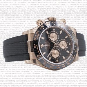 Rolex Cosmograph Daytona Rose Gold with Black Dial Rubber Band - Image 6