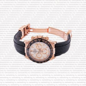 Rolex Cosmograph Daytona Rose Gold with Ivory Dial Rubber Band - Image 7