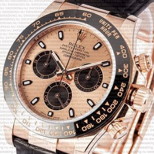 Rolex Cosmograph Daytona Rose Gold with Pink Dial Rubber Band - Image 3