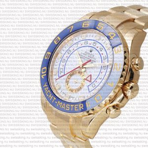 Rolex Yacht-Master II 18k Yellow Gold White Dial Blue Ceramic Bezel - Image 3