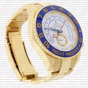 Rolex Yacht-Master II 18k Yellow Gold White Dial Blue Ceramic Bezel - Image 4