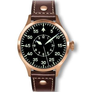 Rose Gold Dark Brown Leather GMT