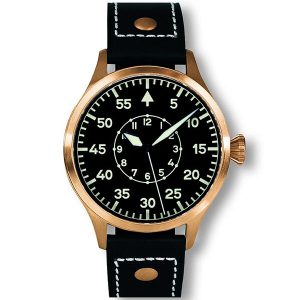 Rose Gold Black Leather GMT