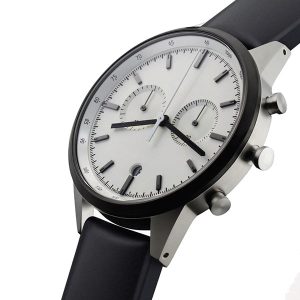 Steel White Chrono Black PVD Strap