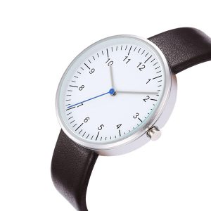 Steel White Blue Secs Leather