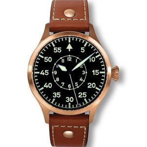 Rose Gold Brown Leather GMT